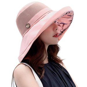 Women's Summer Hat with Sun Protection, Packable and Adjustable Wide Brim Floppy